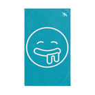 Drooling Emoji Teal | Mix & Match Classic Fun-Flirty Lovers’ Towels