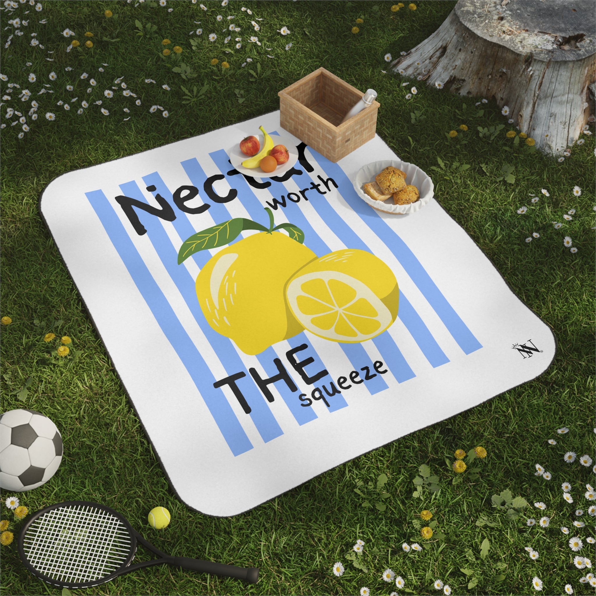 Nectar Worth the Squeeze | Mix Match Fun-Flirty Lovers’ Water-Resistant Blankets