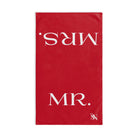 Mr. Mrs. Shareable Red Cum Towel