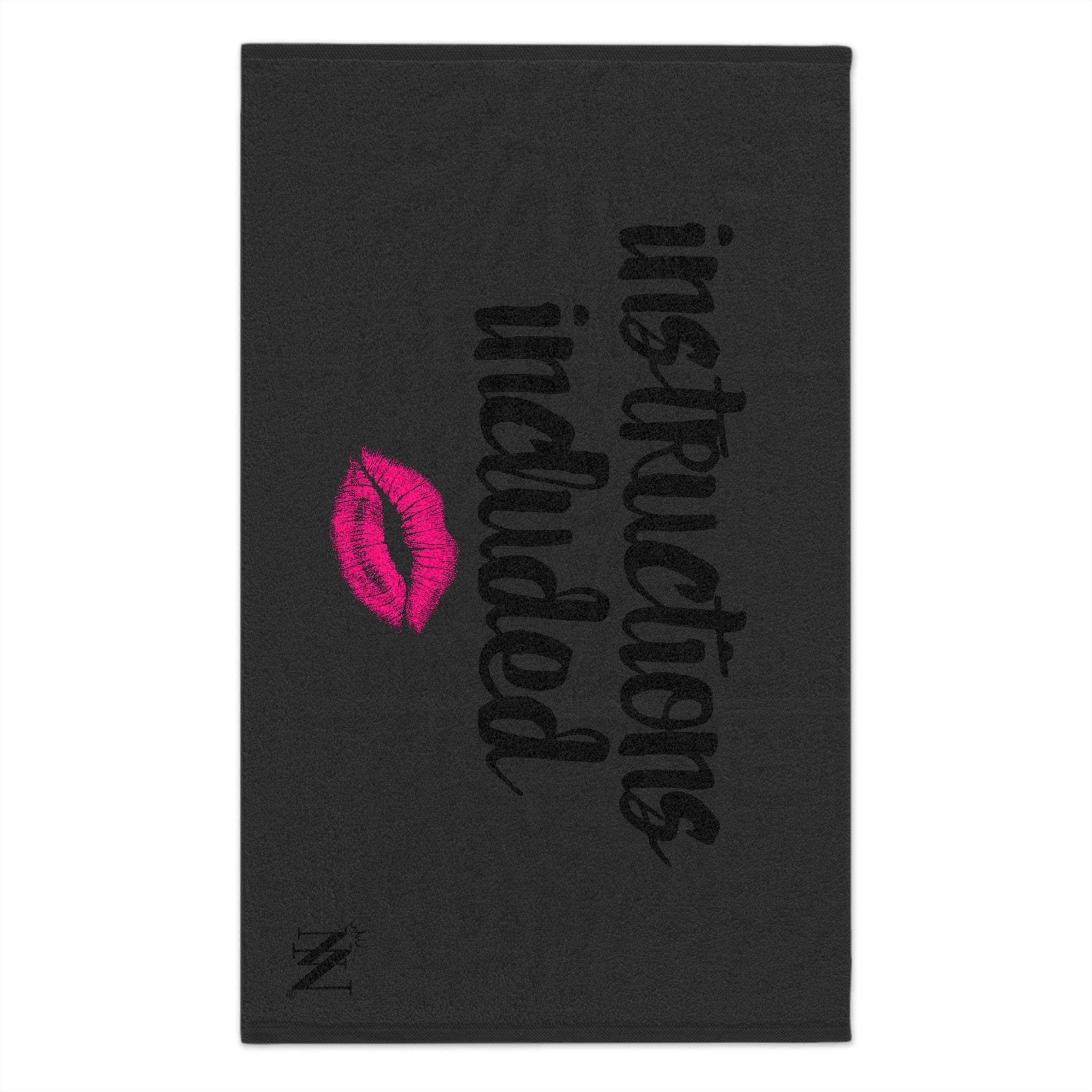 Instructions Included Dark Grey | Mix & Match Soft Fun-Flirty Lovers’ Towels