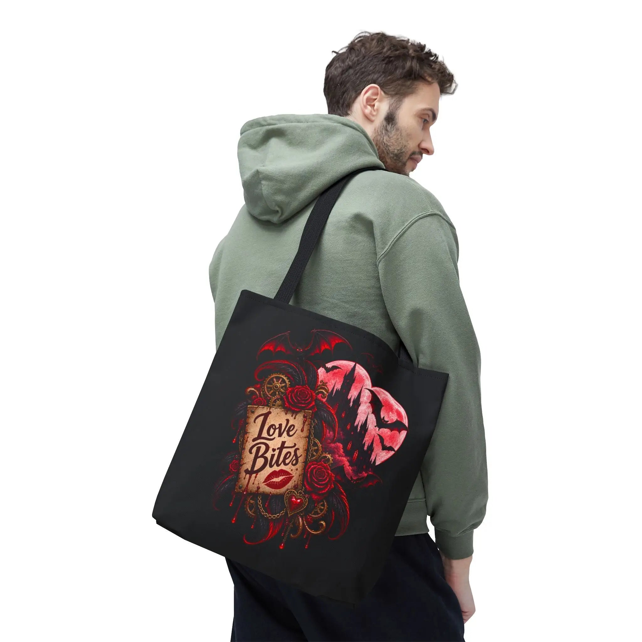 Love Bites Moon Bats Tote Bag