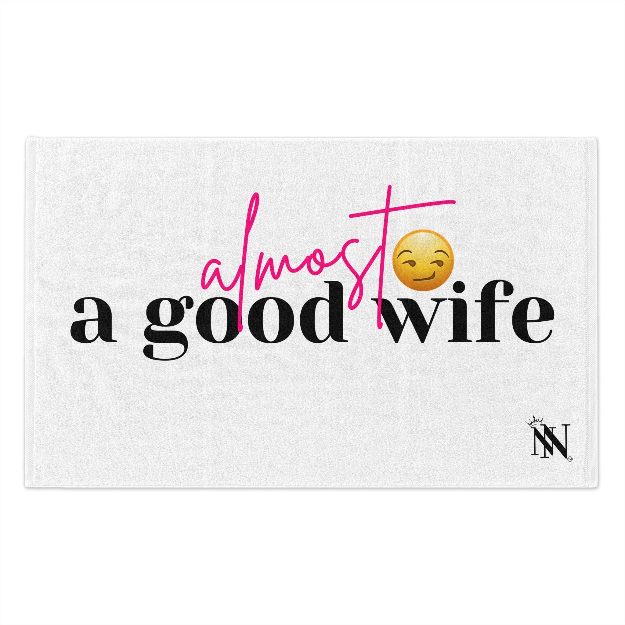 Almost a Good Wife Emoji | Mix & Match Soft Fun-Flirty Lovers’ Towels