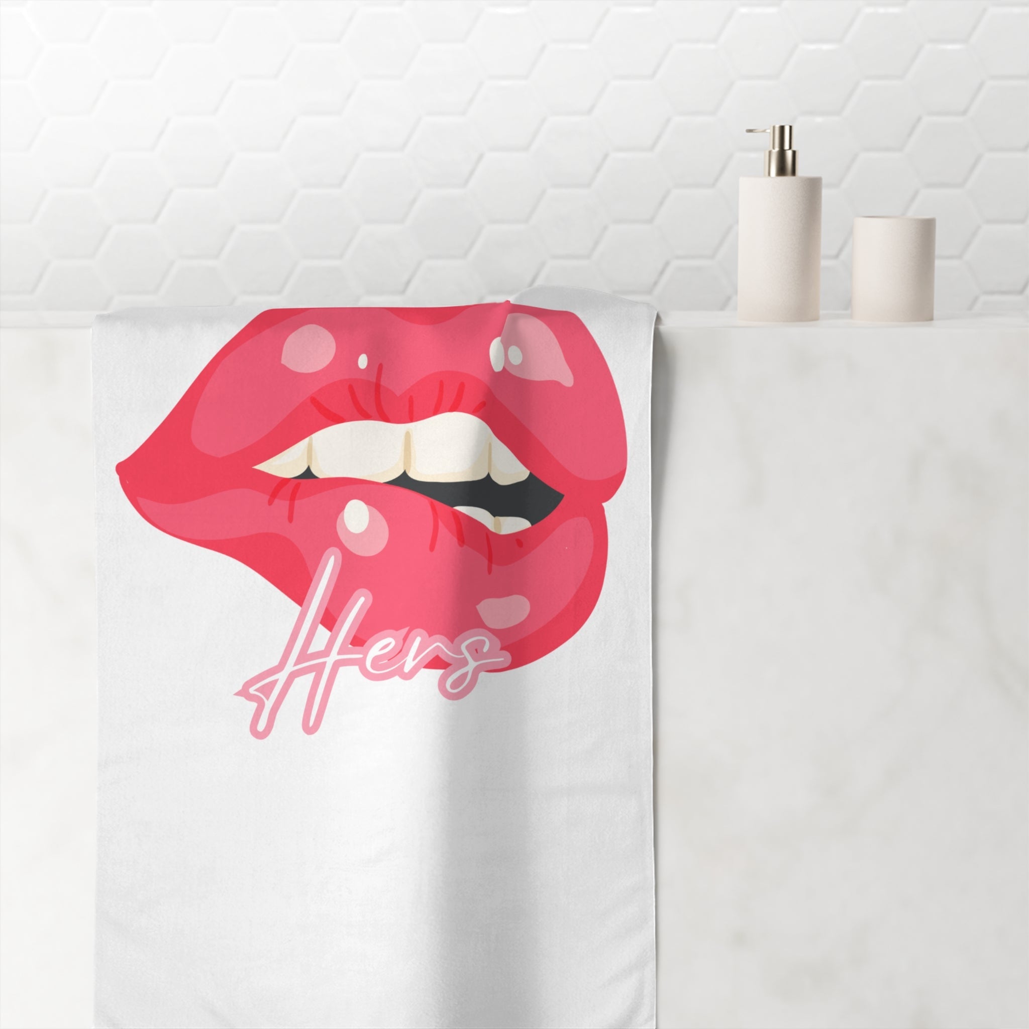 Hers Biting Lip Big Ass Rimming Sex Towel
