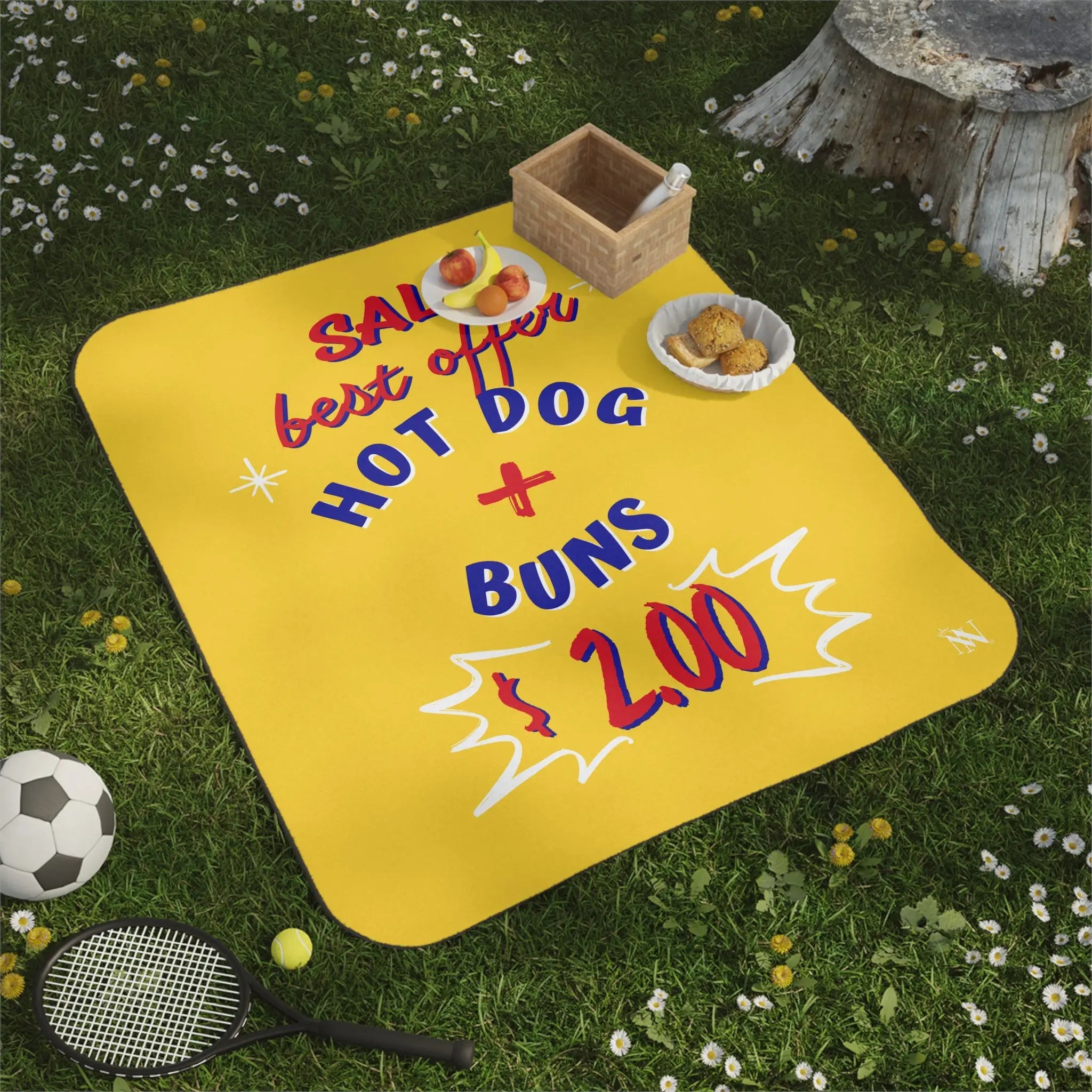 Hot Dog + Buns | Mix Match Fun-Flirty Lovers’ Water-Resistant Blankets