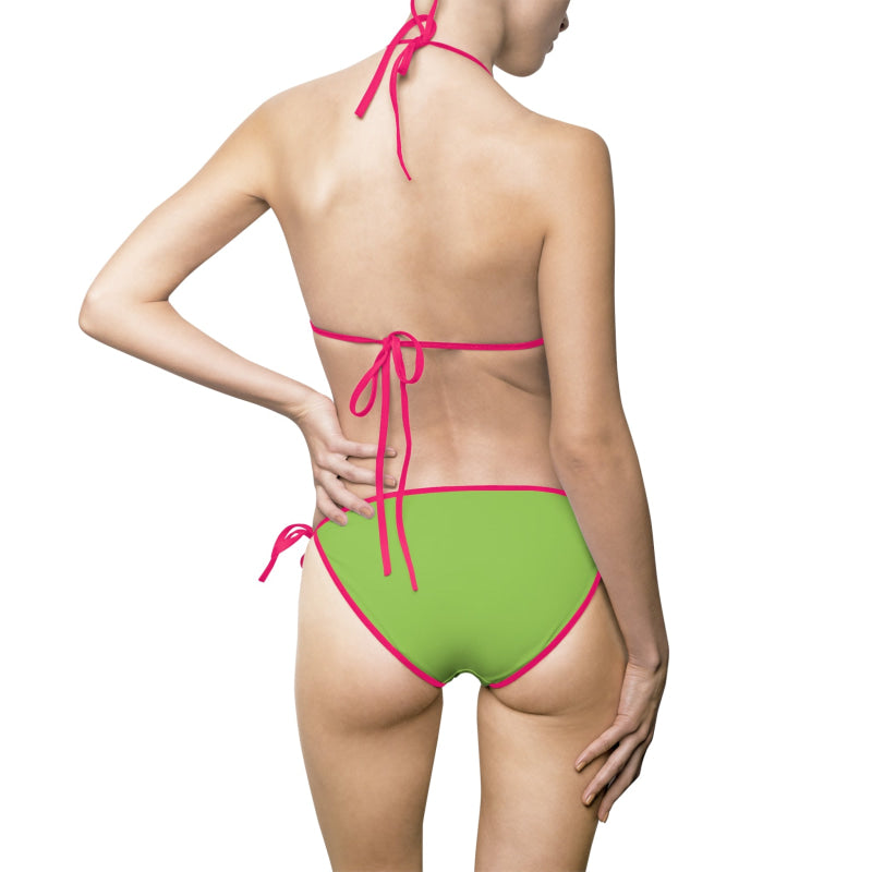 Green Strappy | Mix & Match Fun-Flirty Lovers’ String Bikinis
