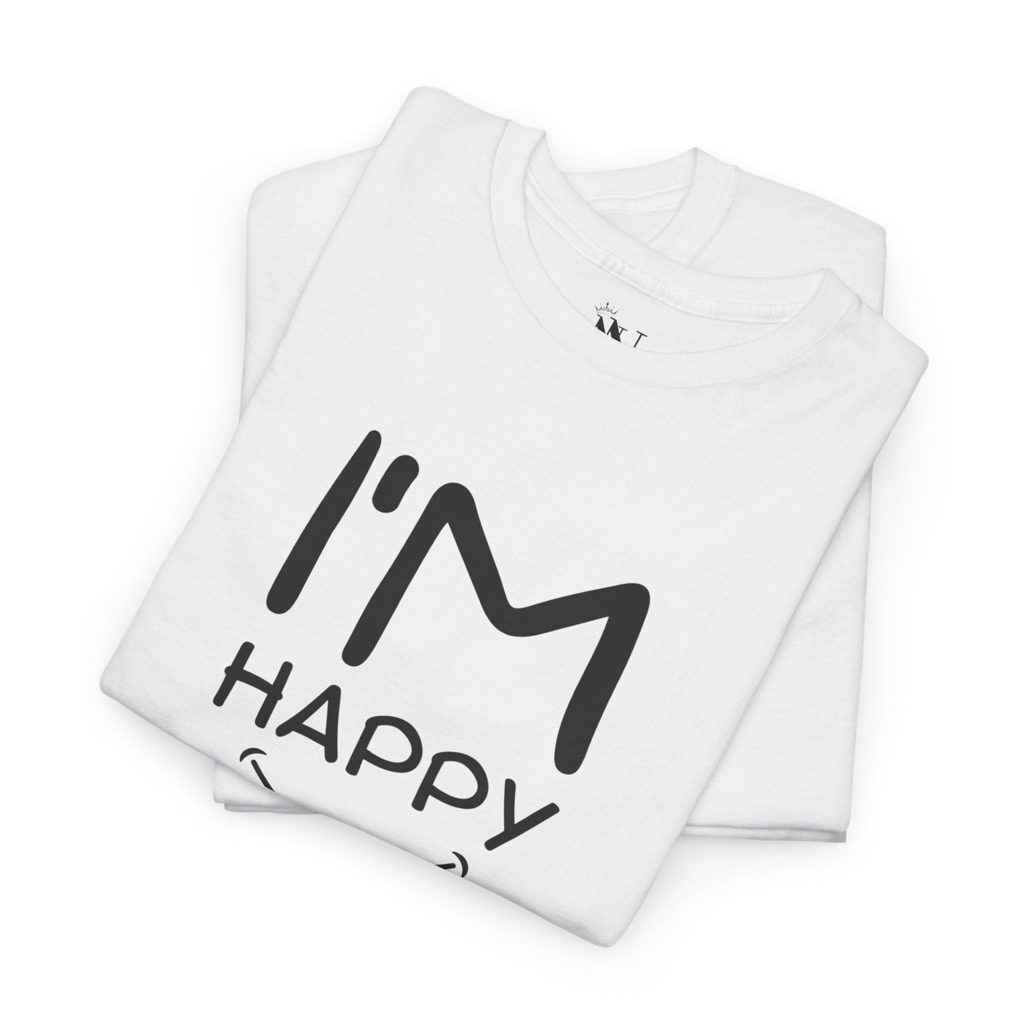I’m Happy Smile | Mix & Match Cotton Unisex Fun-Flirty Lovers’ T-Shirts