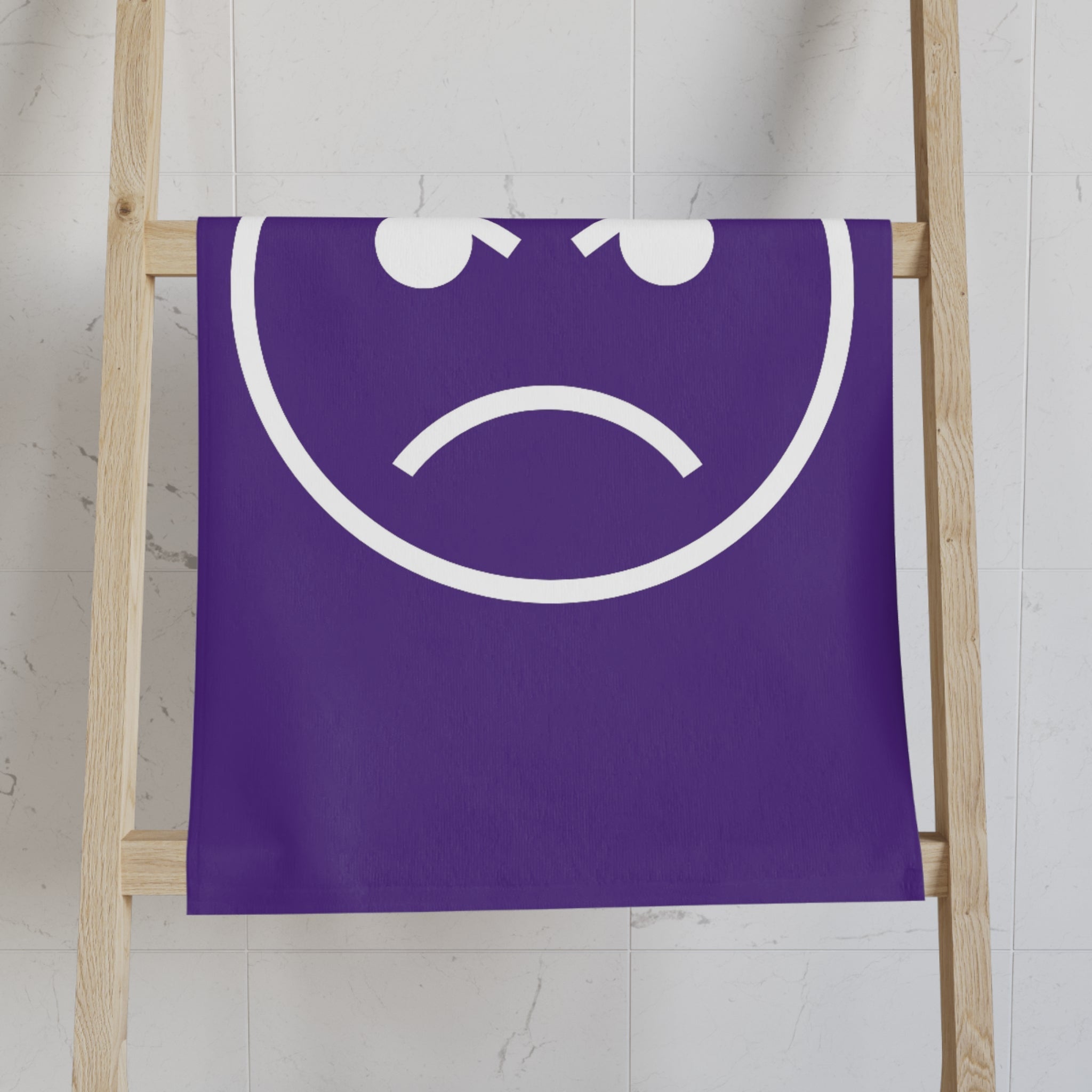 Angry Emoji Purple | Mix & Match Classic Fun-Flirty Lovers’ Towels