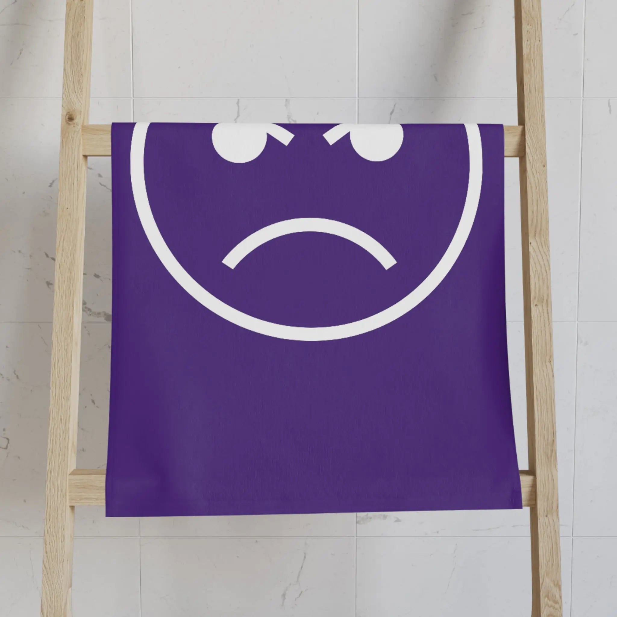 Angry Emoji Purple | Mix & Match Classic Fun-Flirty Lovers’ Towels