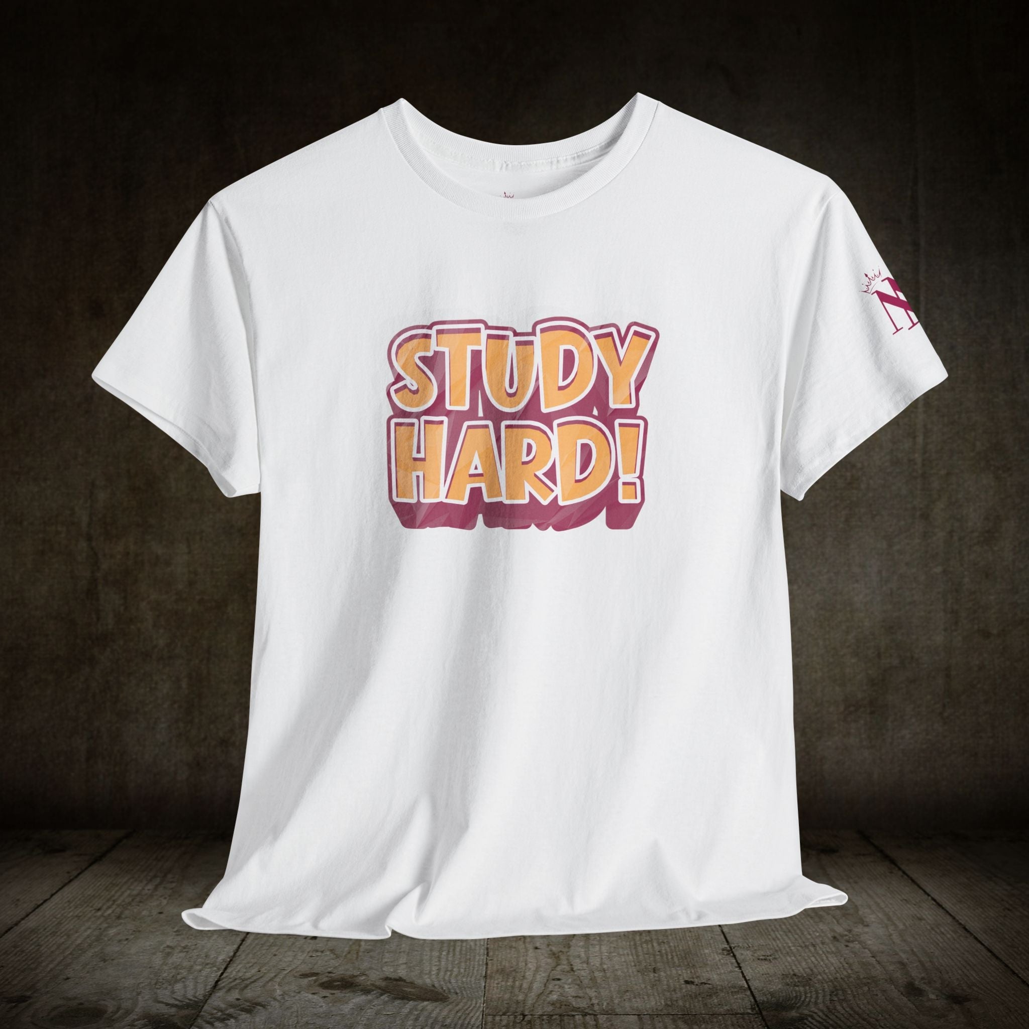 Study Hard! | Mix & Match Cotton Unisex Fun-Flirty Lovers’ T-Shirts