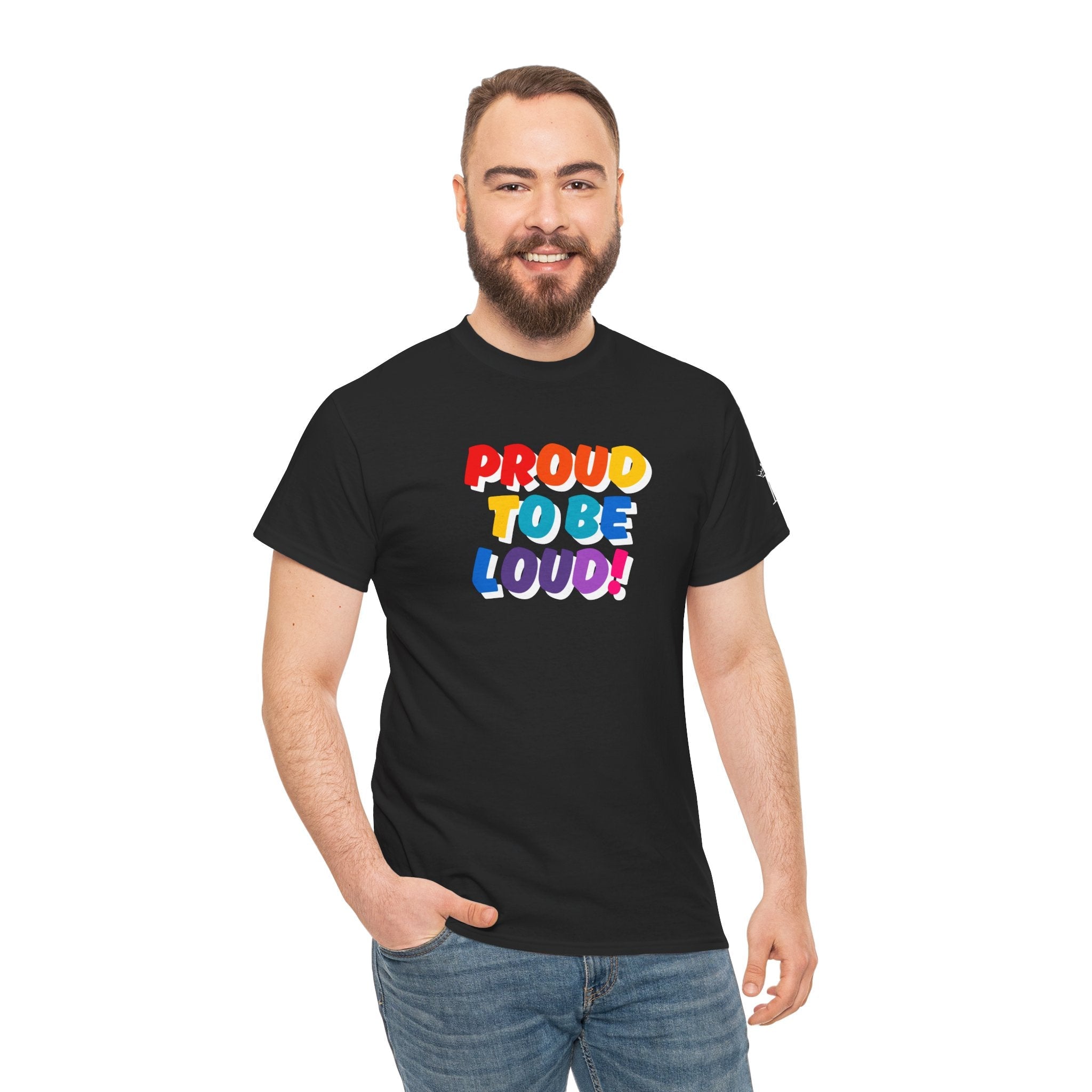 Proud to be Loud! Rainbow Romantic Couples Sex Gifts 100% Cotton T-Shirt