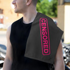 Censored Dark Grey | Mix & Match Soft Fun-Flirty Lovers’ Towels