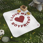 I Love My Boyfriend Heart | Mix Match Fun-Flirty Lovers’ Water-Resistant Blankets