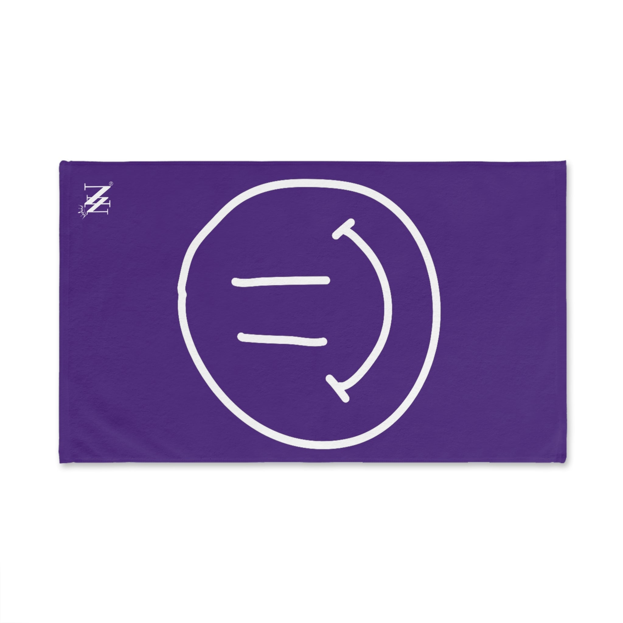 Happy Smiling Emoji Purple | Mix & Match Classic Fun-Flirty Lovers’ Towels