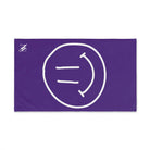 Happy Smiling Emoji Purple | Mix & Match Classic Fun-Flirty Lovers’ Towels