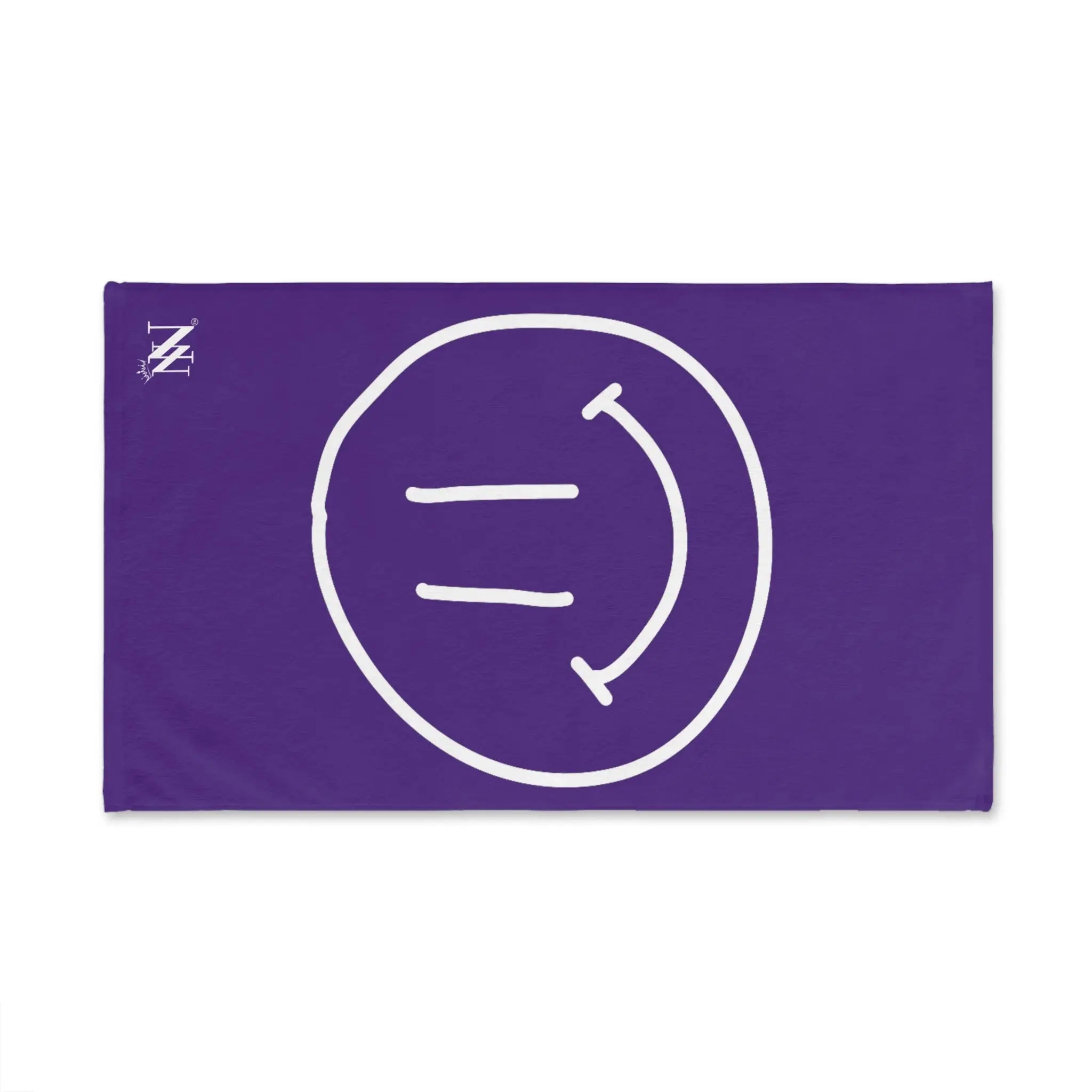 Happy Smiling Emoji Purple | Mix & Match Classic Fun-Flirty Lovers’ Towels
