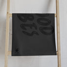 Good Vibes Bubble Print Dark Grey Cum Towel