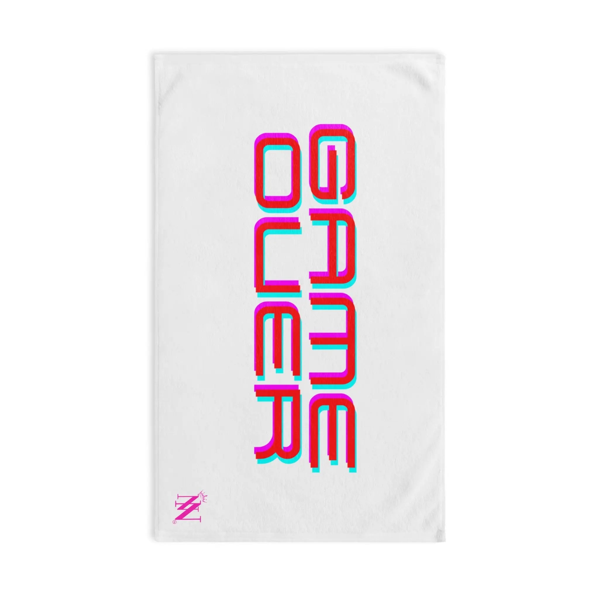 Game Over Neon Gamers White | Mix & Match Classic Fun-Flirty Lovers’ Towels