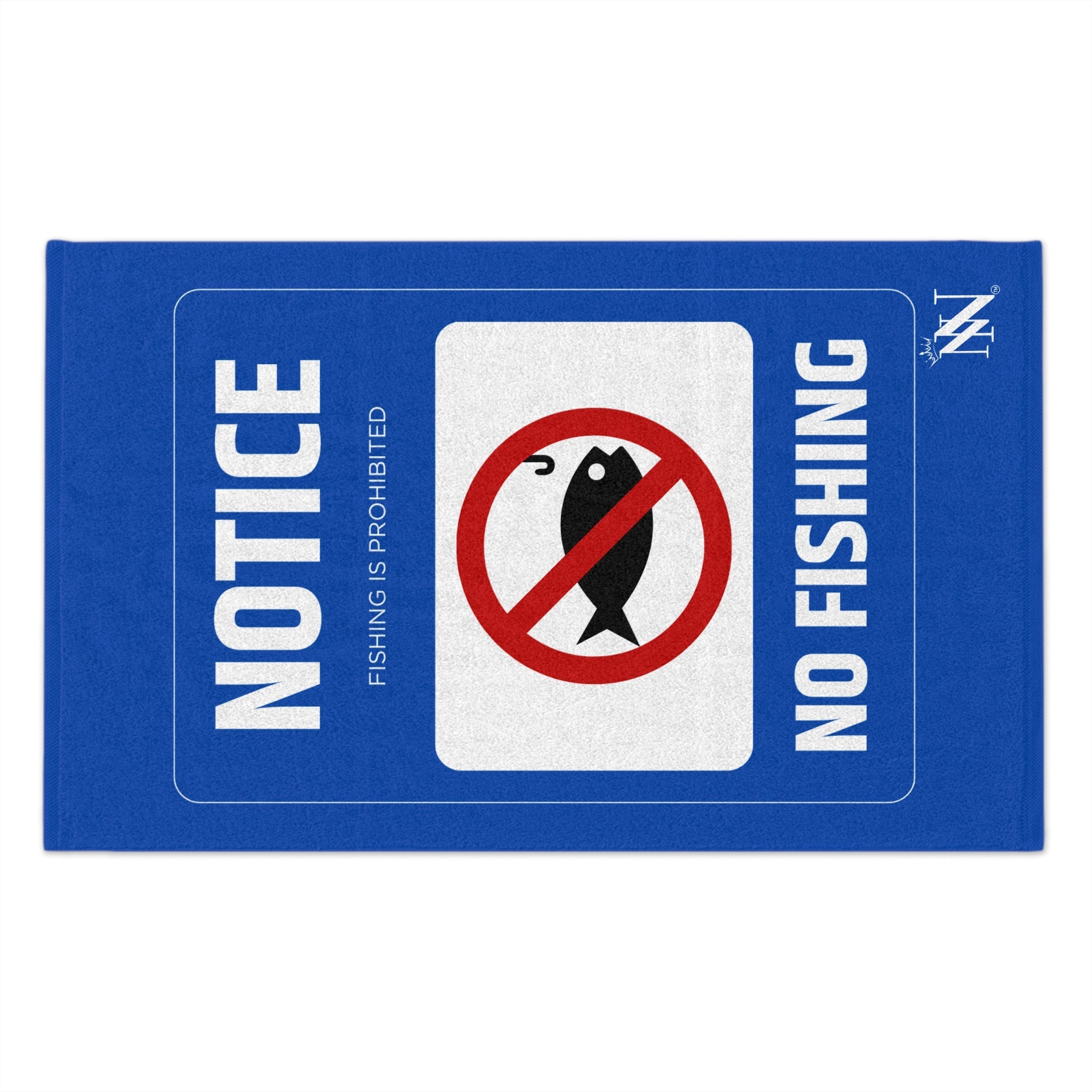 No Fishing Sign Sex Towel