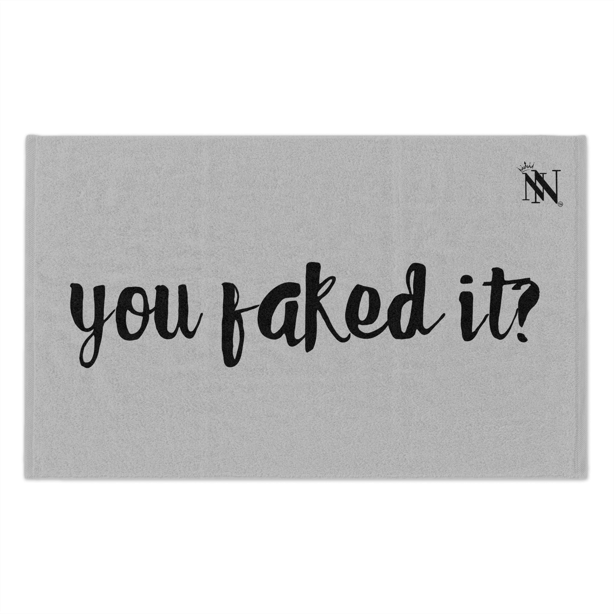 You Faked It? Silver | Mix & Match Soft Fun-Flirty Lovers’ Towels