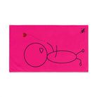 Stick Man Heart Balloon Signature | Mix & Match Classic Fun-Flirty Lovers’ Towels