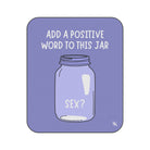 Positive Word Jar Sex? Water-Resistant Sex Blanket