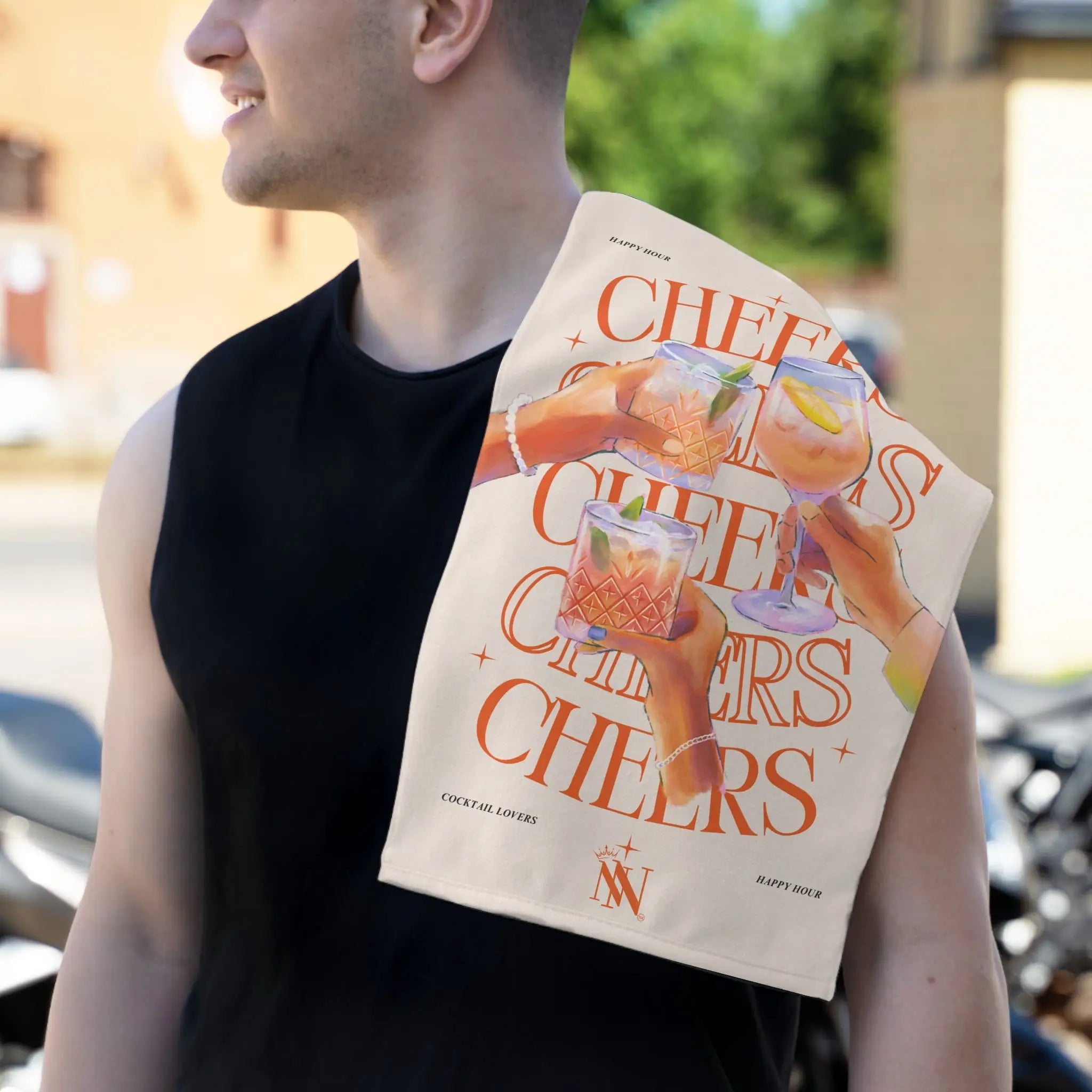 Cheers Cocktail Lovers | Mix & Match Soft Fun-Flirty Lovers’ Towels