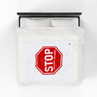 Stop And Cum Sign | Mix & Match Fun-Flirty Lovers’ Blankets