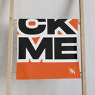 SUCK ME Block Letter Orange Cum Towel
