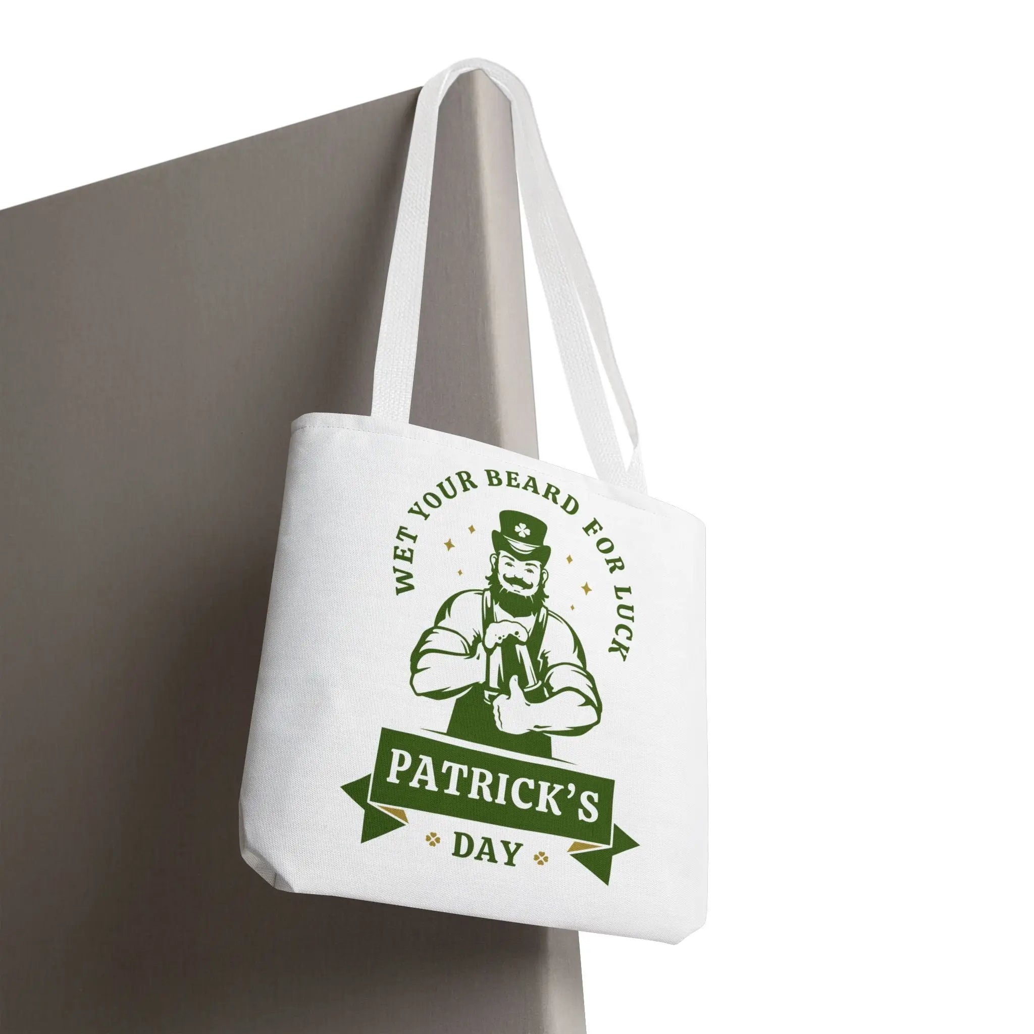 Wet Your Beard for Luck Patrick’s Day Fun Everyday Cute Tote Bag