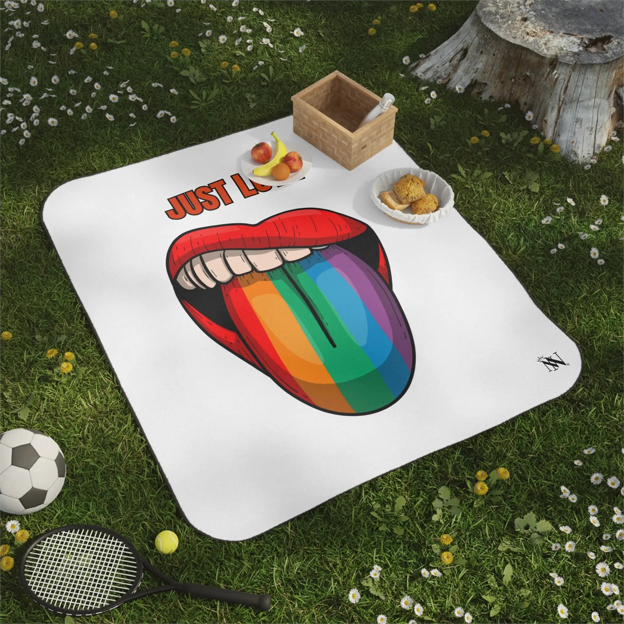 Just Love Rainbow Pride Sex Blanket