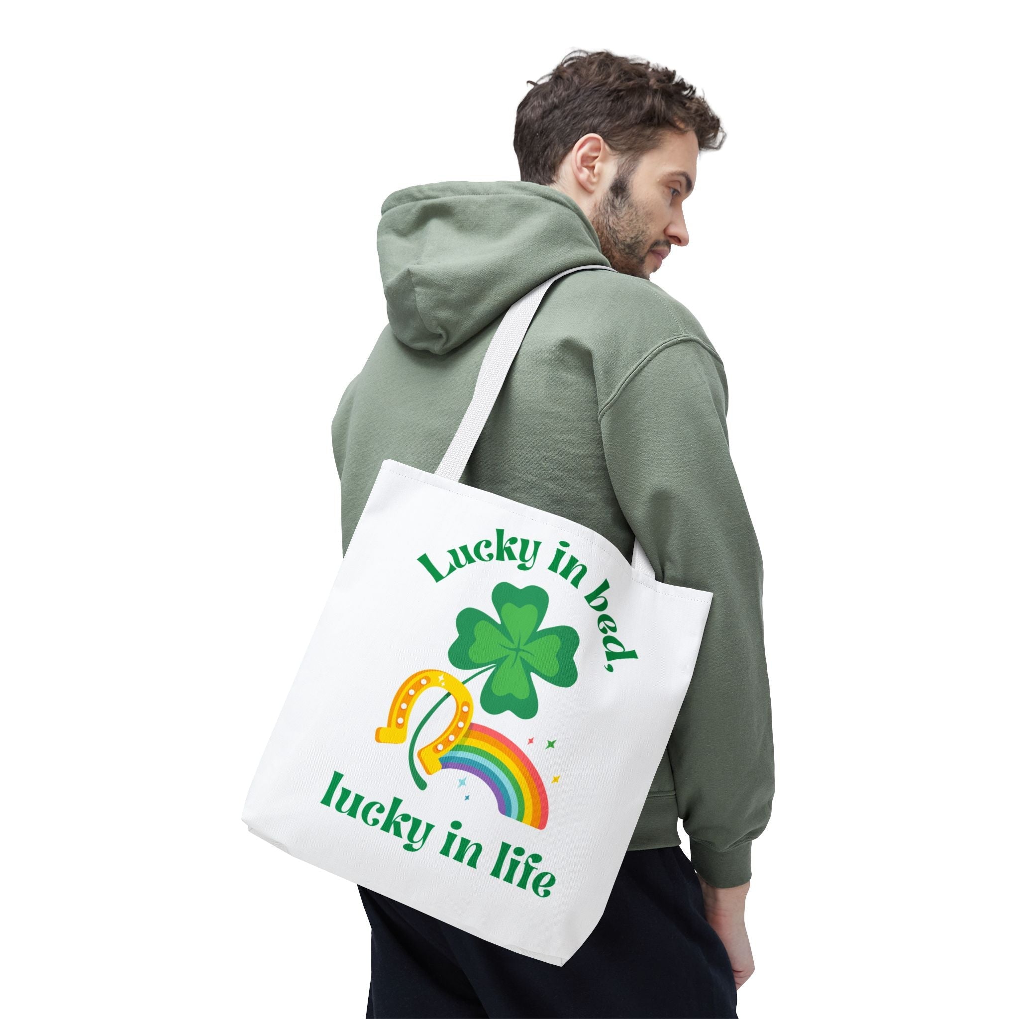 Lucky in Bed Lucky in Life St. Patrick’s Day | Mix & Match Fun-Flirty Lovers’ Totes