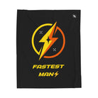Fastest Man Lightning Bolt Blanket