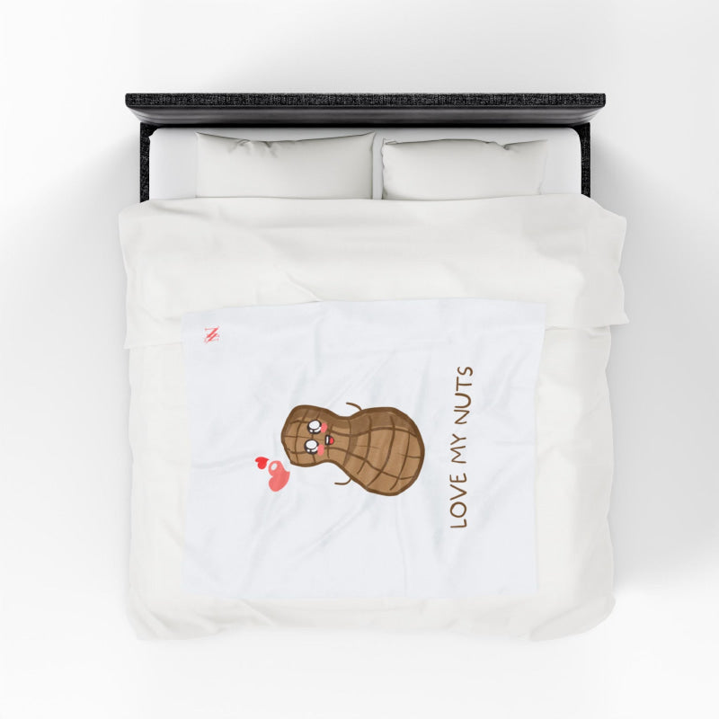 Love My Nuts | Mix & Match Soft Fun-Flirty Lovers’ Blankets