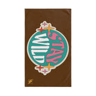 Stay Wild Retro Sticker Brown Stay Gold Retro Sticker