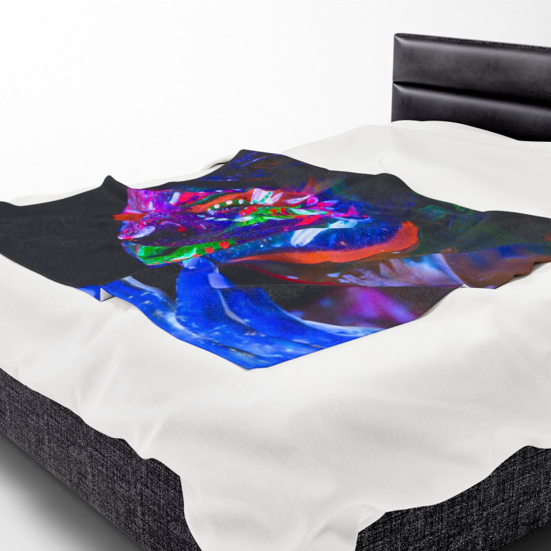 Painted Glow Blacklight Graphic | Mix & Match Soft Fun-Flirty Lovers’ Blankets