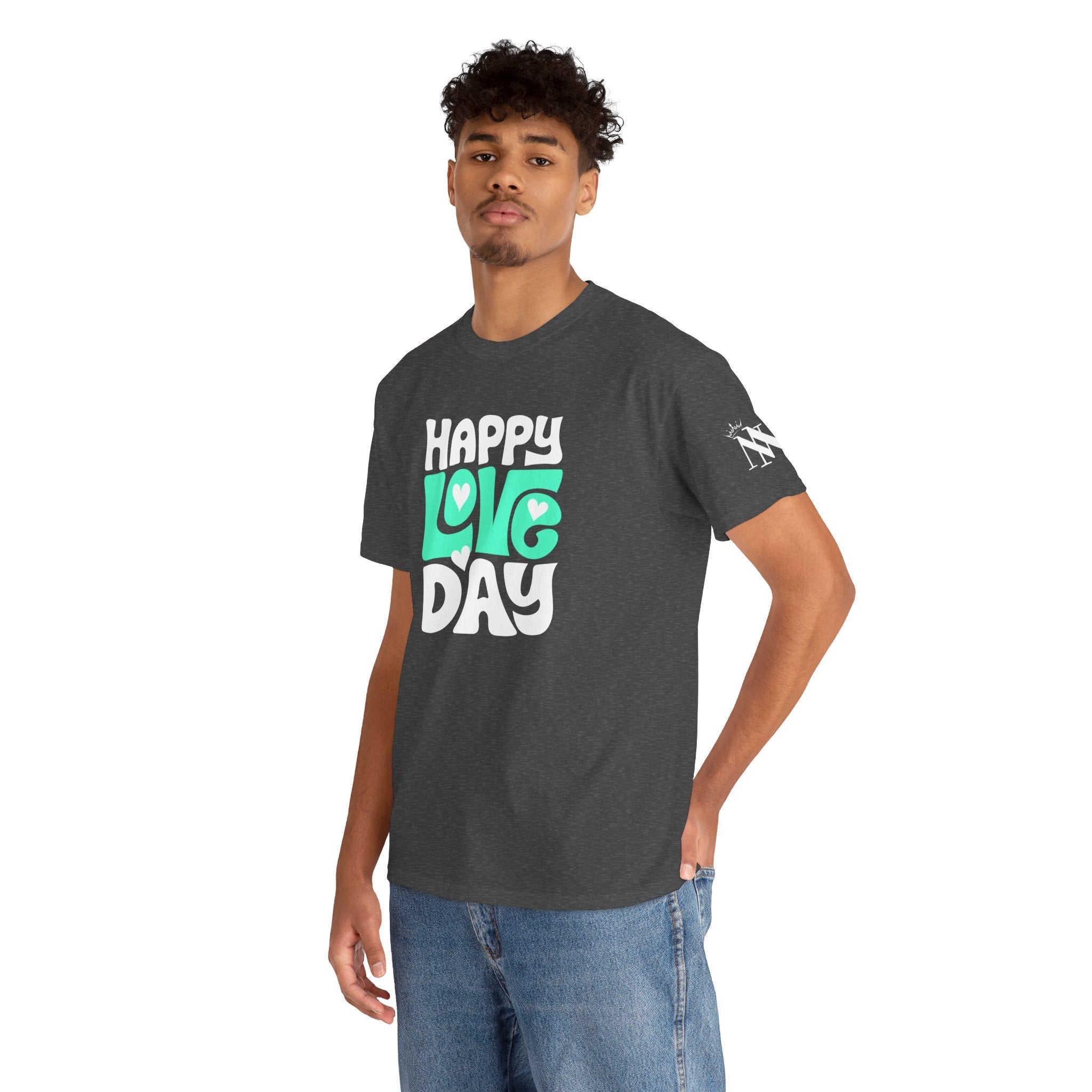 Happy Love Day Hearts | Mix & Match Cotton Unisex Fun-Flirty Lovers’ T-Shirts