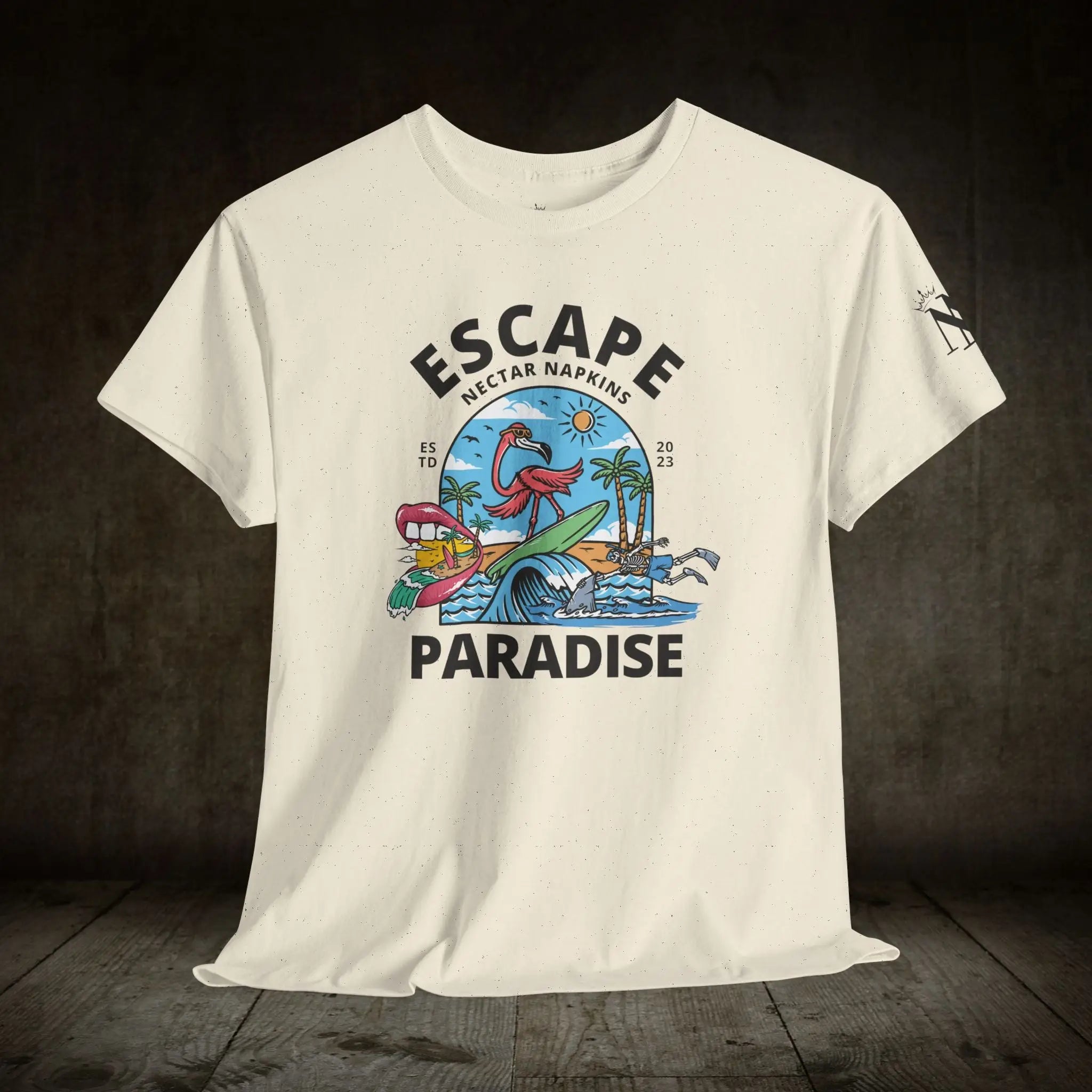 Escape Paradise | Mix & Match Cotton Unisex Fun-Flirty Lovers’ T-Shirts