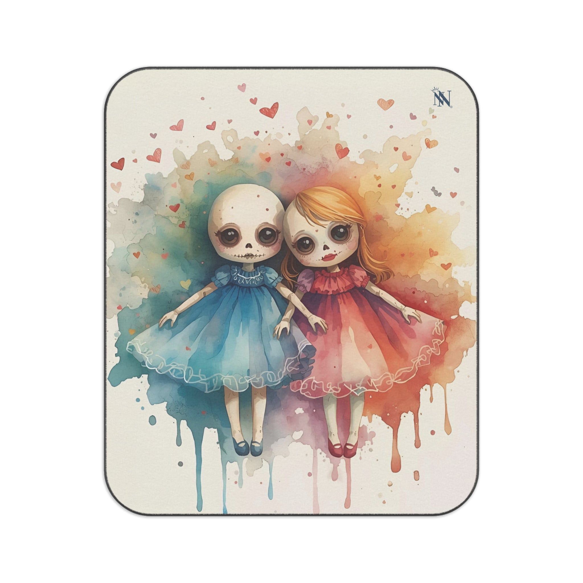 I Just Love Her Dolls Print | Mix Match Fun-Flirty Lovers’ Water-Resistant Blankets