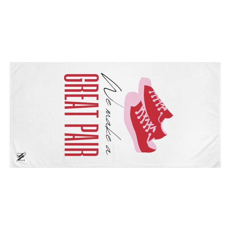 We Make a Great Pair Shoes | Mix & Match XL Fun-Flirty Lovers’ Towels