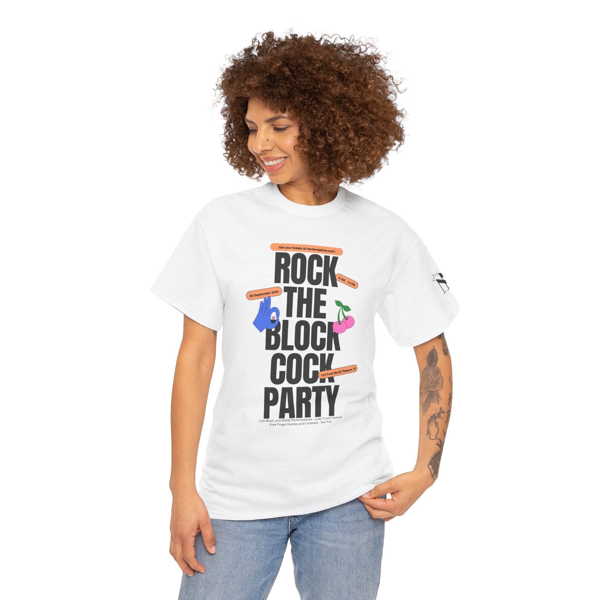 Rock The Block Cock Party | Mix & Match 100% Cotton Unisex Fun-Flirty Lovers’ Tees