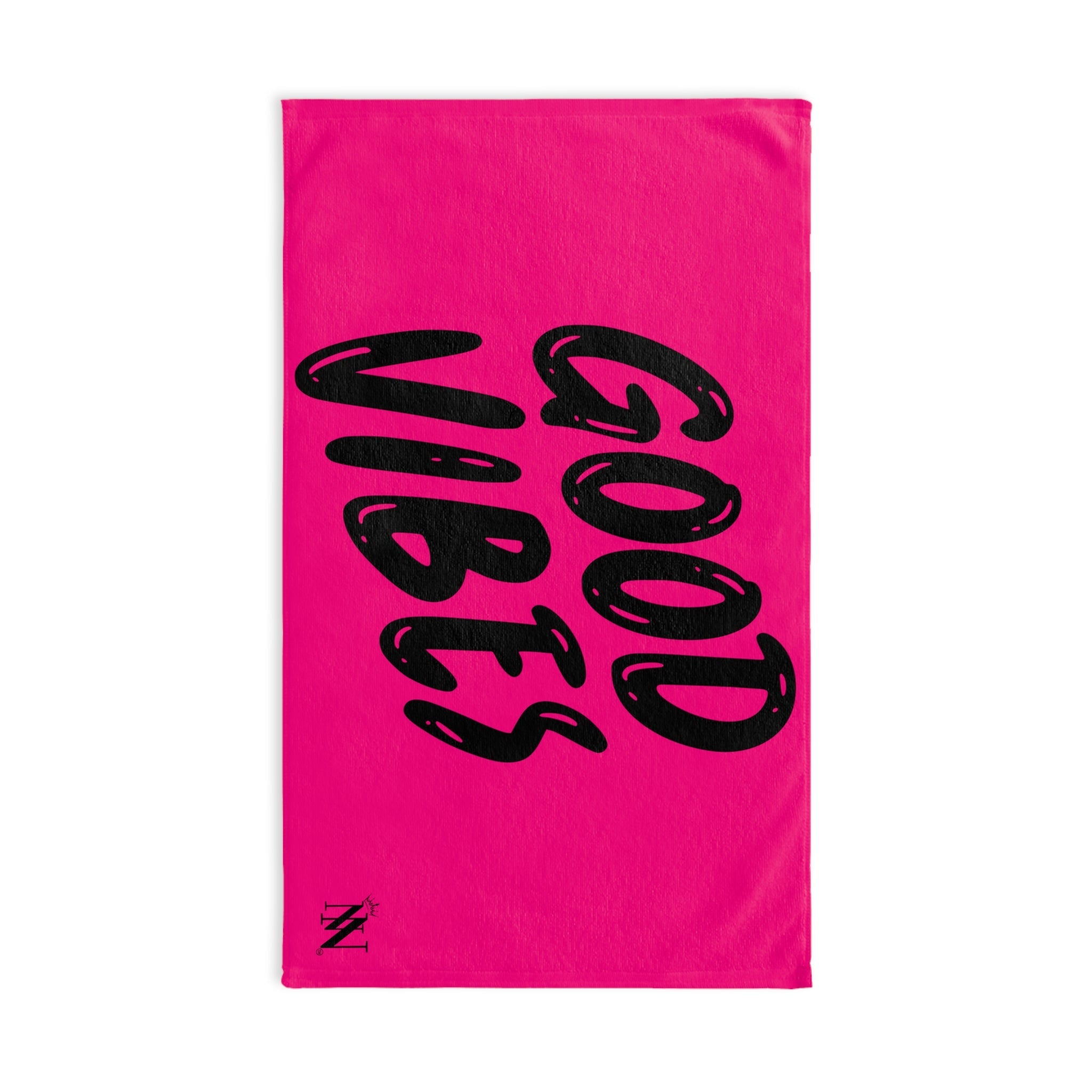 Good Vibes Bubble Print Signature Pink Cum Towel