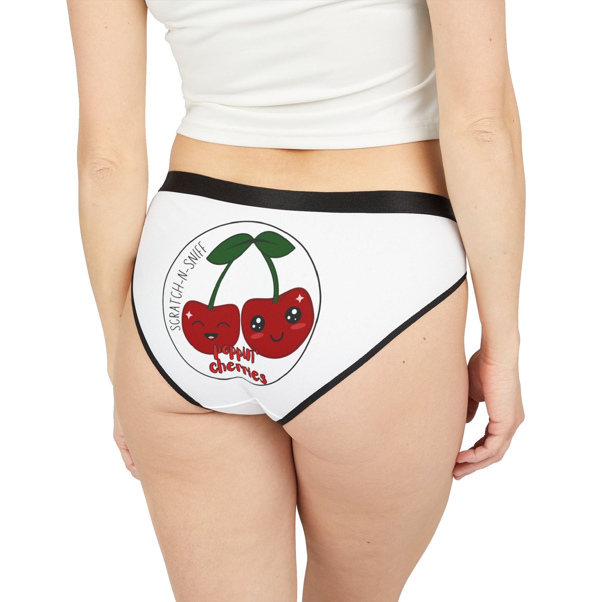 Poppin’ Cherries Scratch N Sniff | Mix & Match Women’s Fun-Flirty Lovers’ Panties