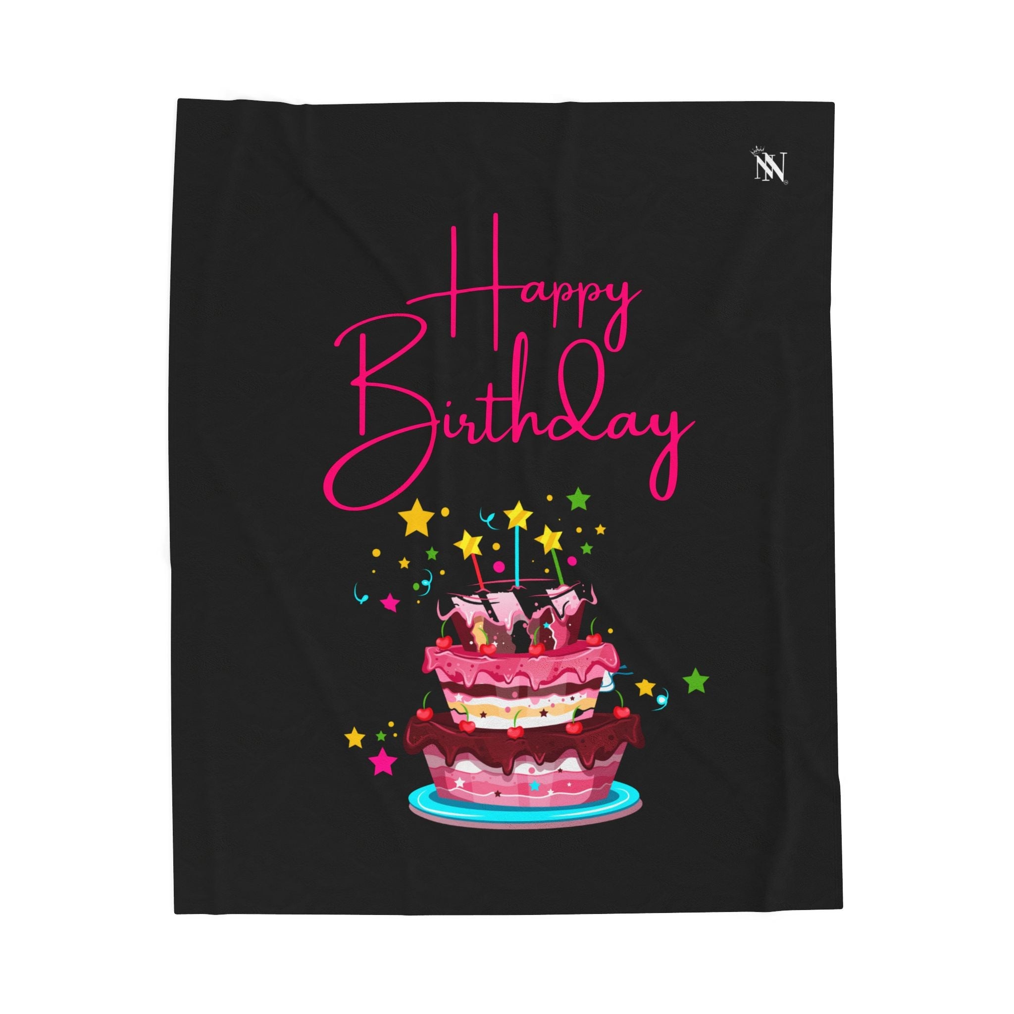 Happy Birthday Cake | Mix & Match Velveteen Fun-Flirty Lovers’ Blankets