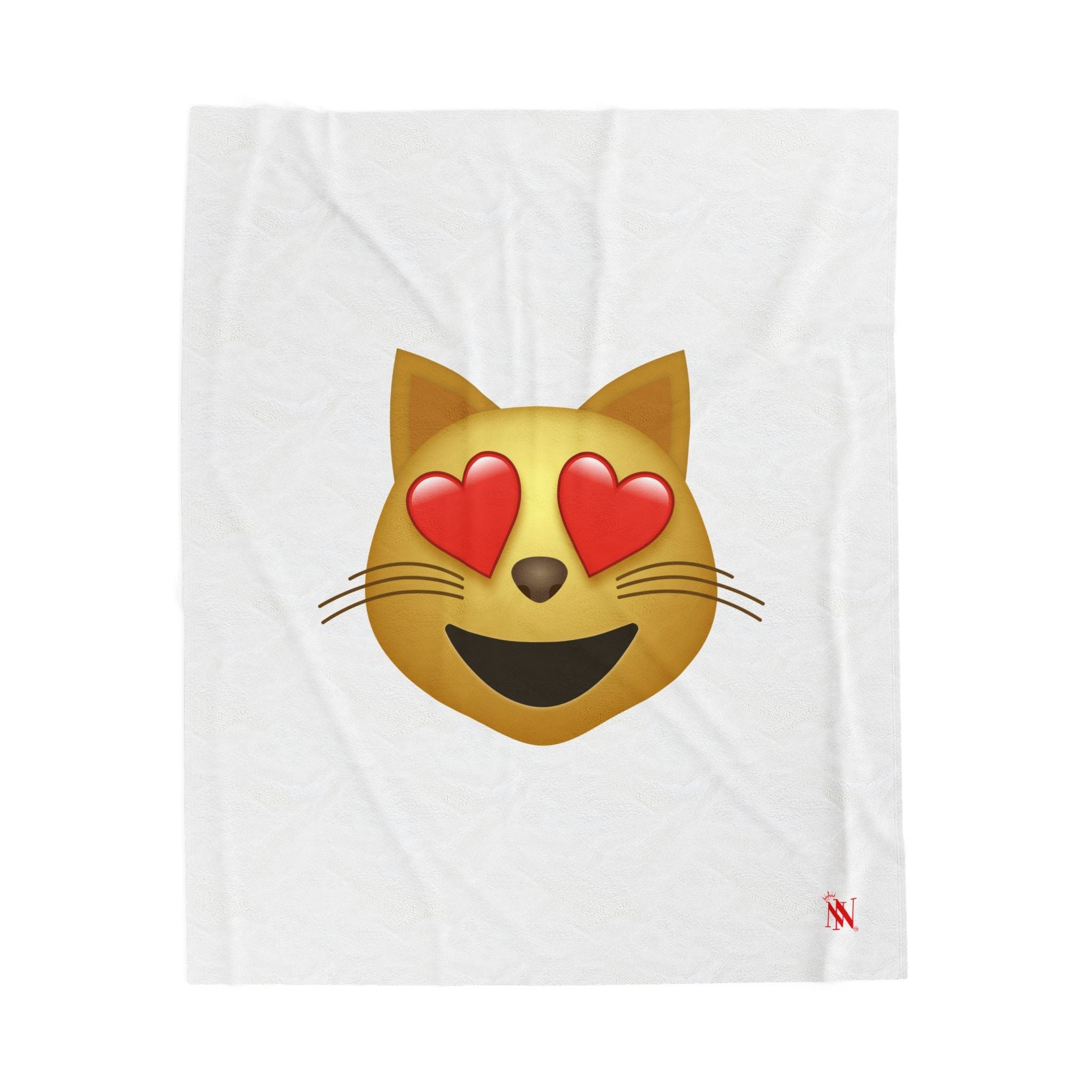 Kitty Love Emoji | Mix & Match Soft Fun-Flirty Lovers’ Blankets