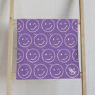 Wink Emoji Pattern Light Purple | Mix & Match Classic Fun-Flirty Lovers’ Towels