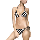 Black & White Checkered | Mix & Match Fun-Flirty Lovers’ String Bikinis