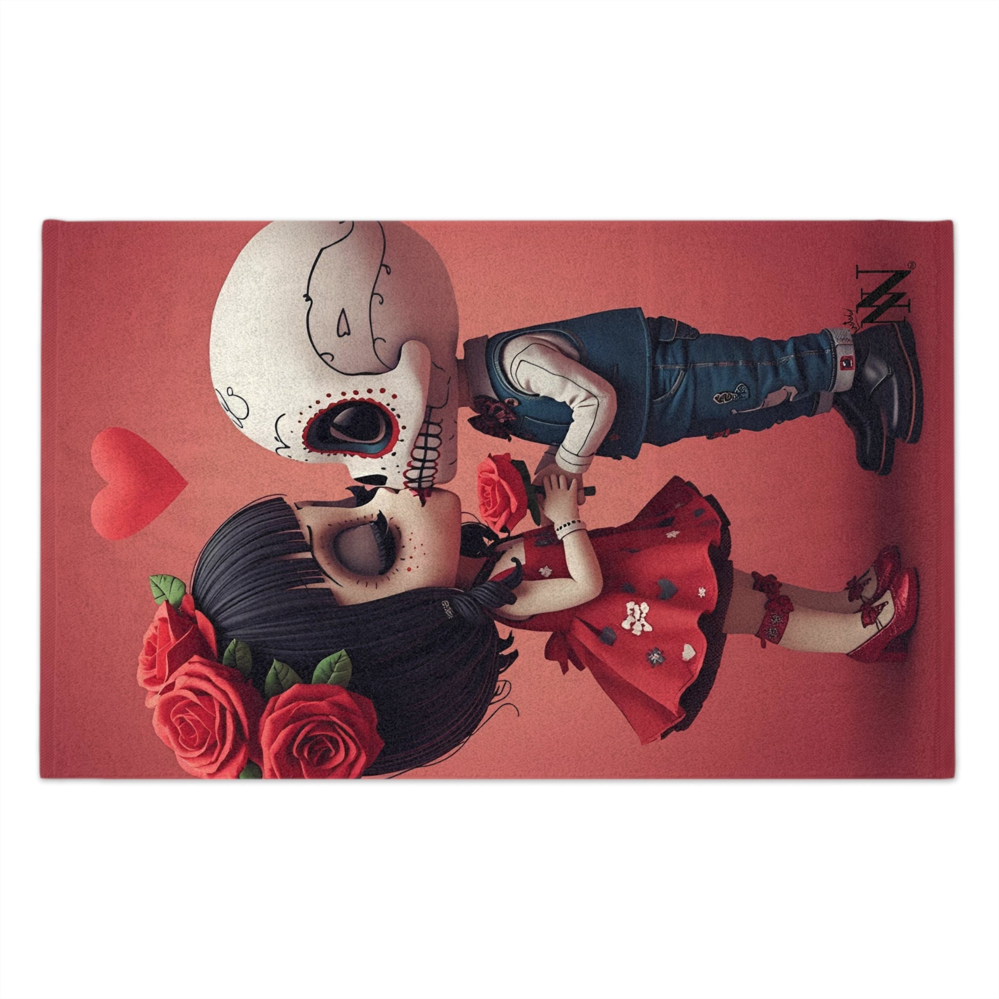 Day of the Dead’s Kiss | Mix & Match Soft Fun-Flirty Lovers’ Towels