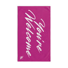 Simply You’re Welcome Fuscia Pink | Nectar Napkins Classic Fun-Flirty Colored Towels