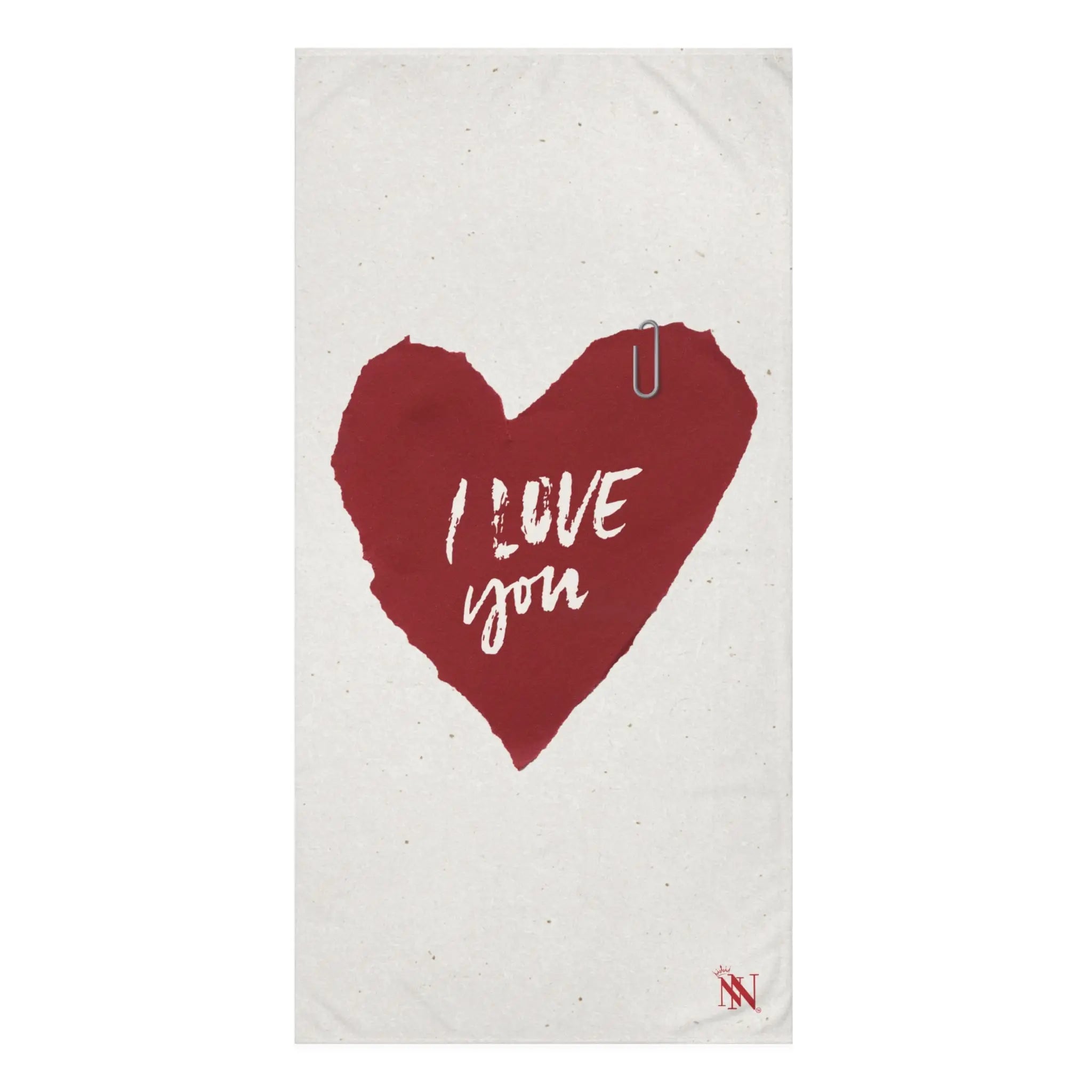 I Love You Paper Note Extra Large Sex Towel