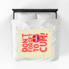 Don’t Forget to Cum! Heart Eyes Emoji | Mix & Match Soft Fun-Flirty Lovers’ Blankets